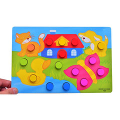 3D Wooden Puzzle Jigsaw Toy Baby Montessori Educational Game Kids Toys
