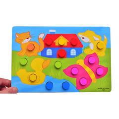 3D Wooden Puzzle Jigsaw Toy Baby Montessori Educational Game Kids Toys