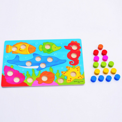3D Wooden Puzzle Jigsaw Toy Baby Montessori Educational Game Kids Toys