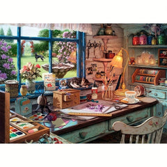 Sleeping Cat Alien Animal Jigsaw Puzzle Round Difficult Toy