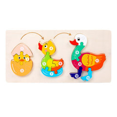 Cartoon Dinosaur 3D Puzzle Educational Toy for Kids