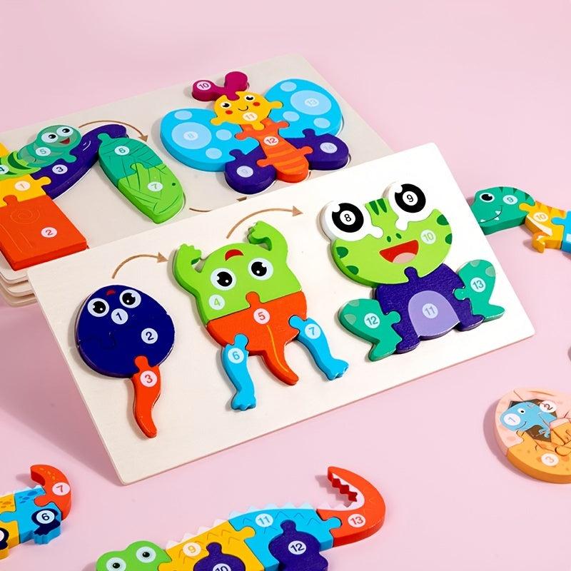 Cartoon Dinosaur 3D Puzzle Educational Toy for Kids