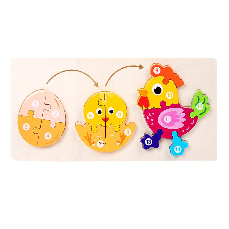 Cartoon Dinosaur 3D Puzzle Educational Toy for Kids