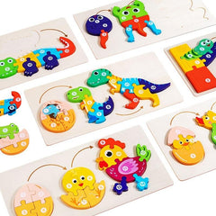 Cartoon Dinosaur 3D Puzzle Educational Toy for Kids