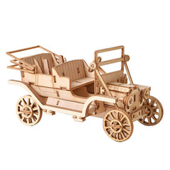 3D Wooden Puzzle Toy Model Kits Laser Cut DIY Sailing Train Airplane