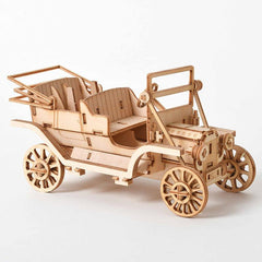 3D Wooden Puzzle Toy Model Kits Laser Cut DIY Sailing Train Airplane