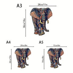 Wooden Jigsaw Puzzle Elephant Alien Creative Handwork