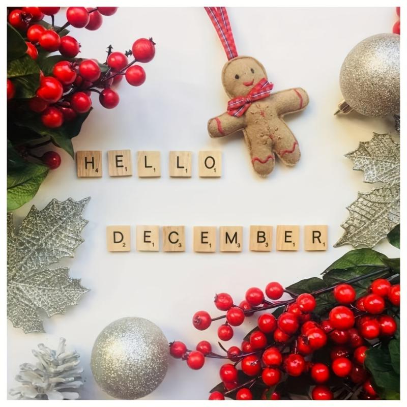 Wooden Letter Tiles for Crafts DIY Wooden Gift Decoration
