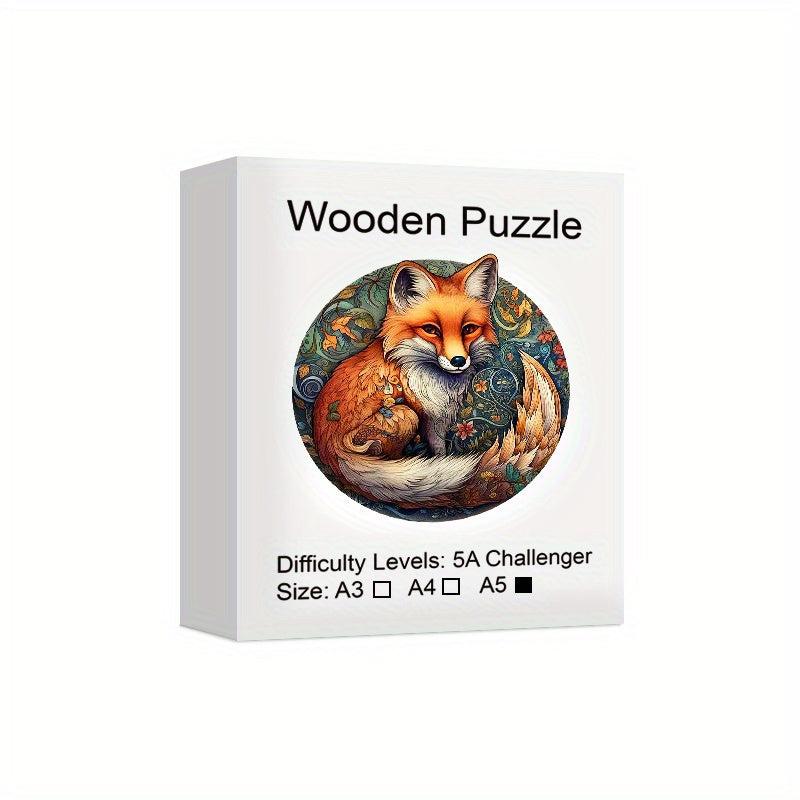 Fox Wooden Puzzle YINYANG Series Halloween Christmas Family Friends