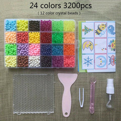 3200 Pcs Water Magic Beads Animal Model Puzzle Educational Toys