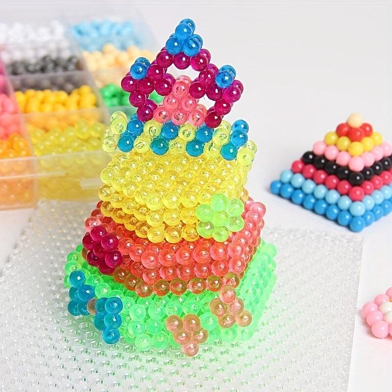 3200 Pcs Water Magic Beads Animal Model Puzzle Educational Toys