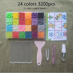 3200 Pcs Water Magic Beads Animal Model Puzzle Educational Toys