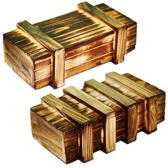Secret Box Unlock Drawer Puzzle Wooden Box Toy