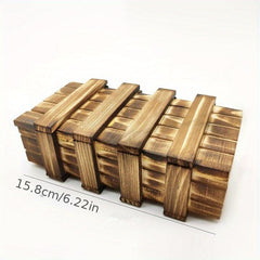Secret Box Unlock Drawer Puzzle Wooden Box Toy