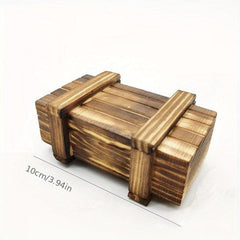 Secret Box Unlock Drawer Puzzle Wooden Box Toy