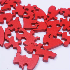 Wooden Love Heart Jigsaw Puzzle Educational Building Blocks for Kids