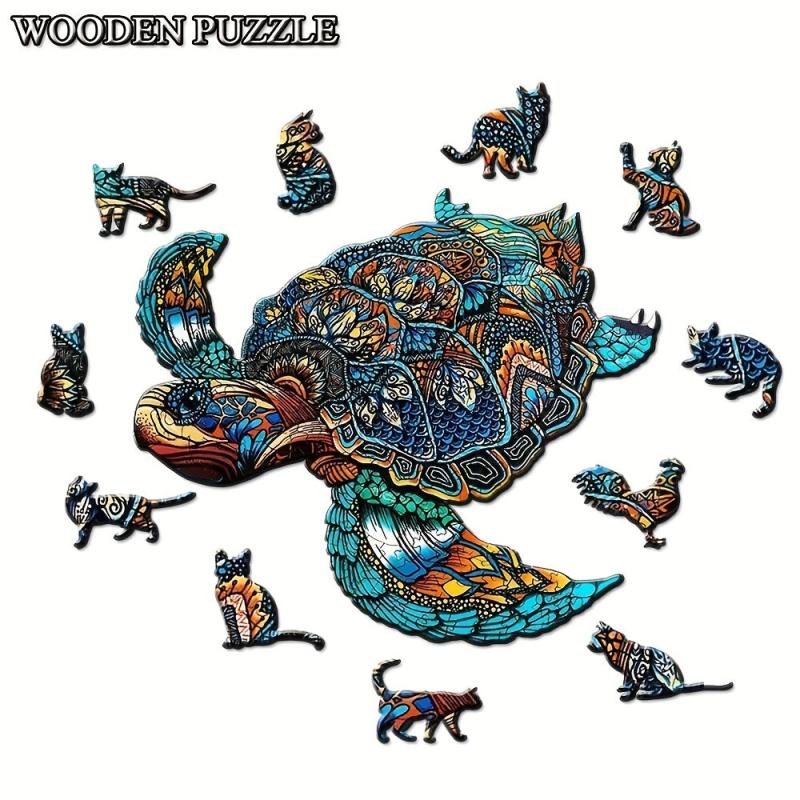 Animal Shaped Wooden Jigsaw Puzzle for Adults