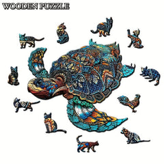Animal Shaped Wooden Jigsaw Puzzle for Adults