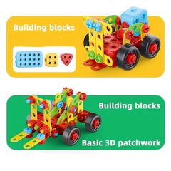 288Pcs Drill Puzzles Building Toys for Kids Ages 3-8 - STEAM Learning Set