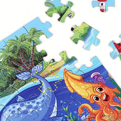 Underwater Animal Puzzle Educational Toy for Boys and Girls