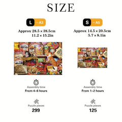 Greedy Cat Wooden Jigsaw Puzzle - Unique Animal Shaped Pieces