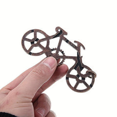Metal Puzzle Bicycle Luban Lock Brain Puzzle Toy