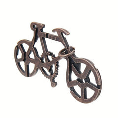 Metal Puzzle Bicycle Luban Lock Brain Puzzle Toy