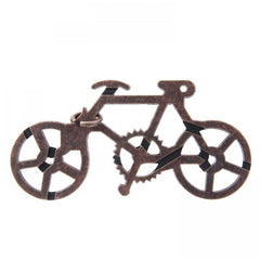 Metal Puzzle Bicycle Luban Lock Brain Puzzle Toy
