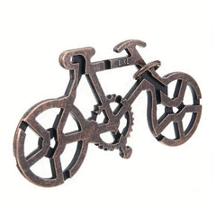 Metal Puzzle Bicycle Luban Lock Brain Puzzle Toy