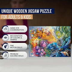 Three Goddesses Wooden Puzzle Adults Irregular Animal Shape Jigsaw