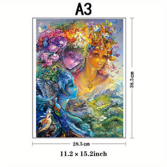Three Goddesses Wooden Puzzle Adults Irregular Animal Shape Jigsaw