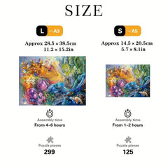 Three Goddesses Wooden Puzzle Adults Irregular Animal Shape Jigsaw