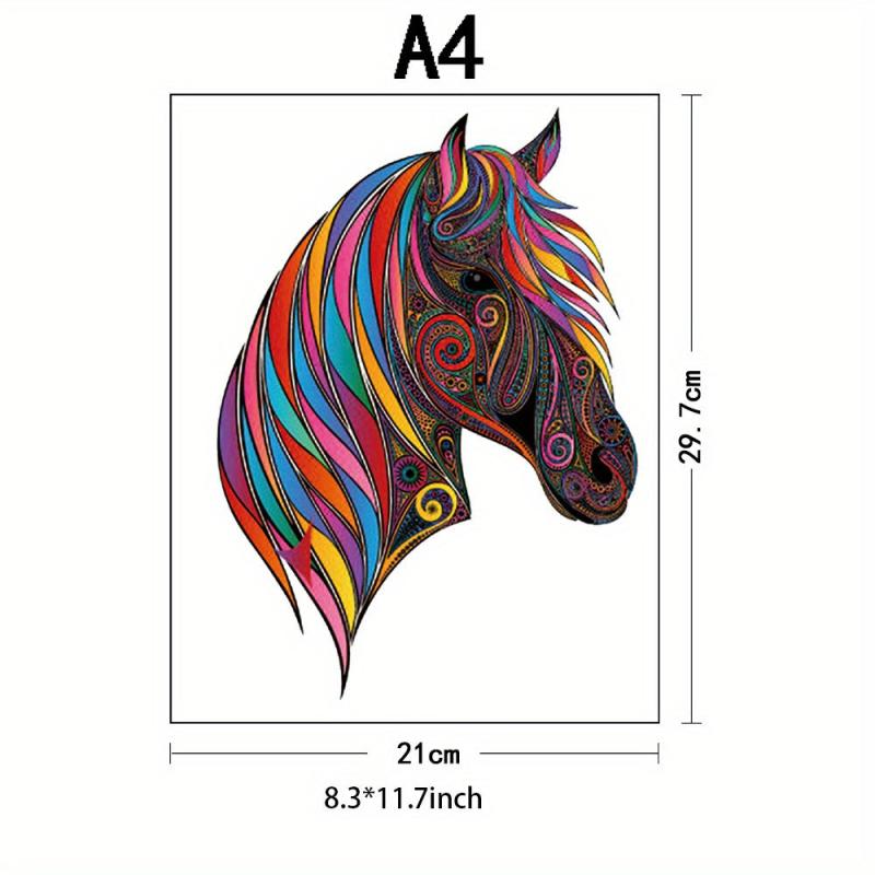 Wooden Jigsaw Puzzles for Adults & Kids - Horse Puzzle in Gift Package