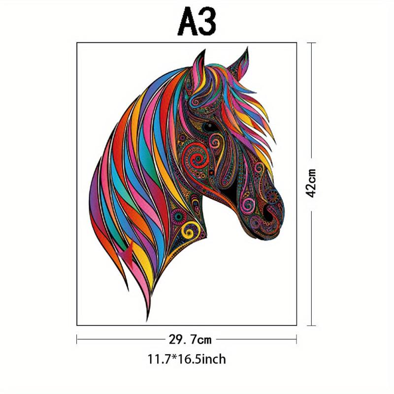 Wooden Jigsaw Puzzles for Adults & Kids - Horse Puzzle in Gift Package