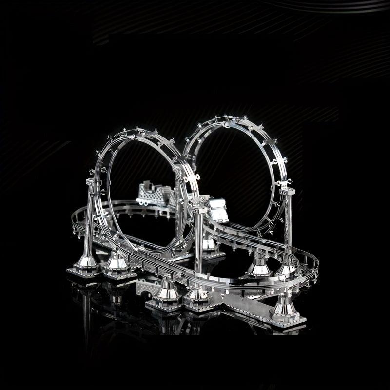 Metal 3D Jigsaw Puzzle DIY Assembly Caravan Playground Building