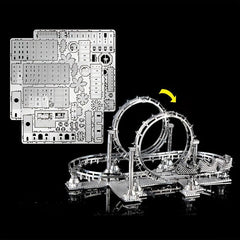 Metal 3D Jigsaw Puzzle DIY Assembly Caravan Playground Building
