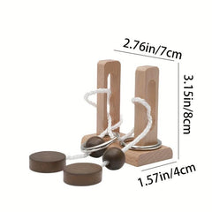 Wooden Untie Rope Puzzle for Kids & Adults - Brain Power Game
