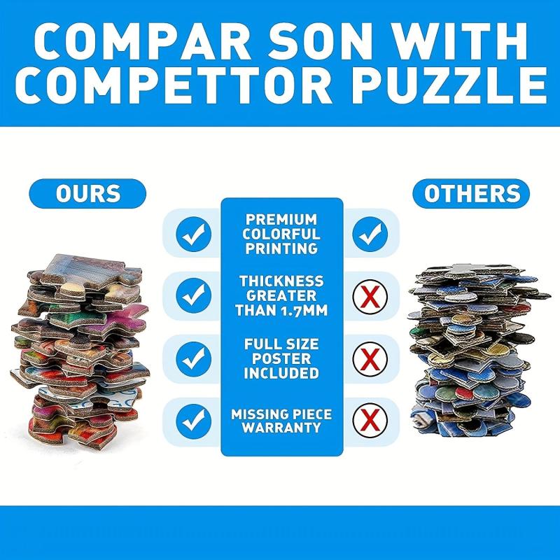 1000 Piece Jigsaw Puzzles Fun Unique Design Perfect for Adults and Teenagers