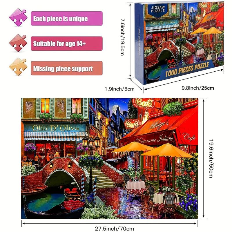 1000 Piece Jigsaw Puzzles Fun Unique Design Perfect for Adults and Teenagers