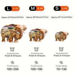 African Elephant Alien Jigsaw Puzzle Toy