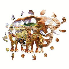 African Elephant Alien Jigsaw Puzzle Toy