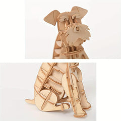 3D Wooden Animal Puzzle Kit Home Office Decoration Gift Kids Adults