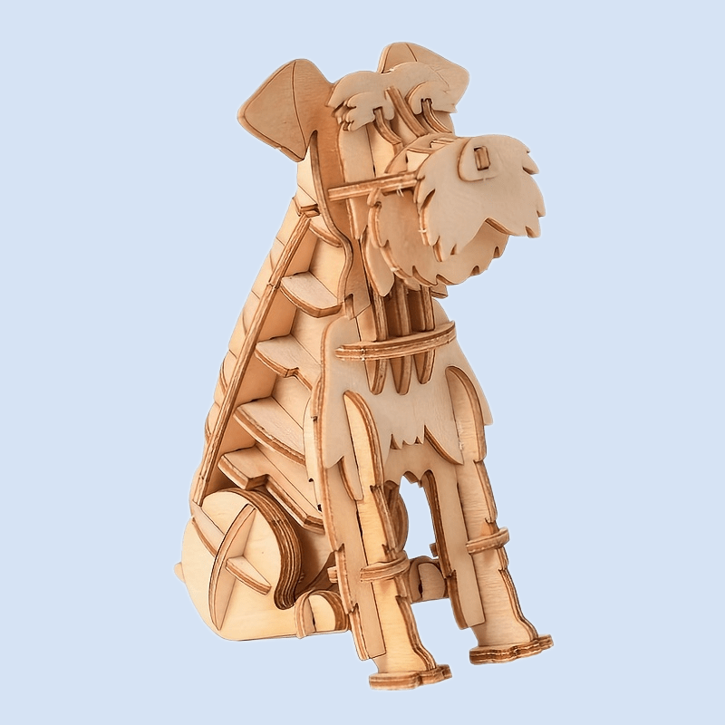 3D Wooden Animal Puzzle Kit Home Office Decoration Gift Kids Adults