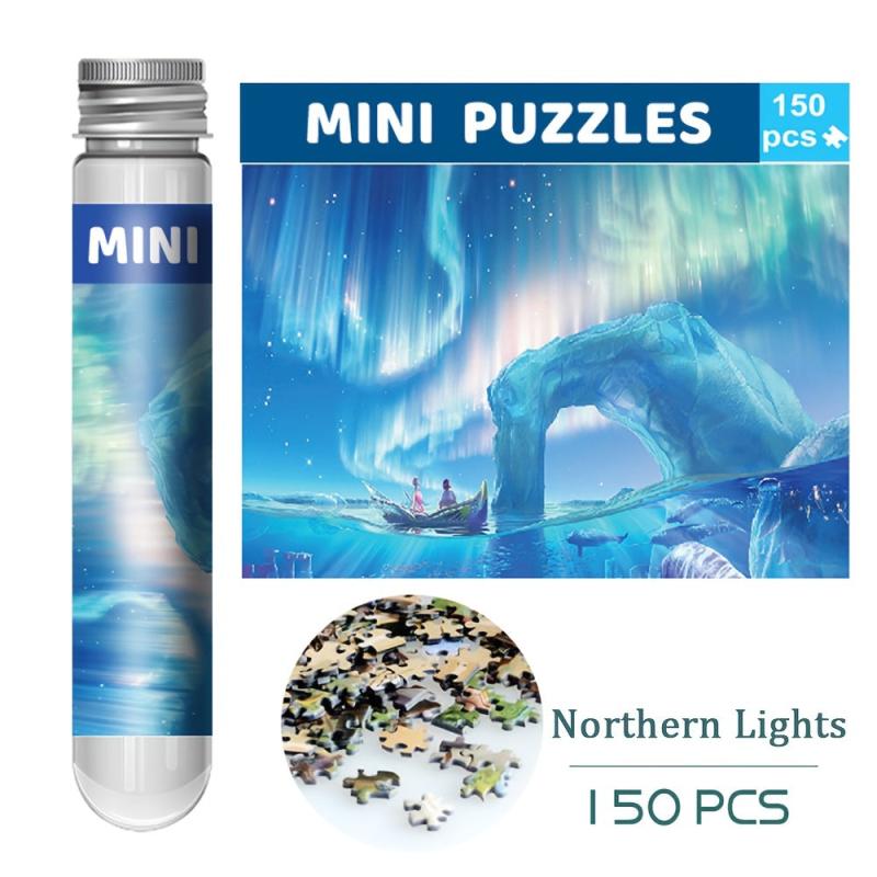 150pc Mini Paper Test Tube Puzzle Jigsaw Educational Decompression