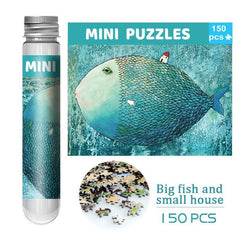 150pc Mini Paper Test Tube Puzzle Jigsaw Educational Decompression