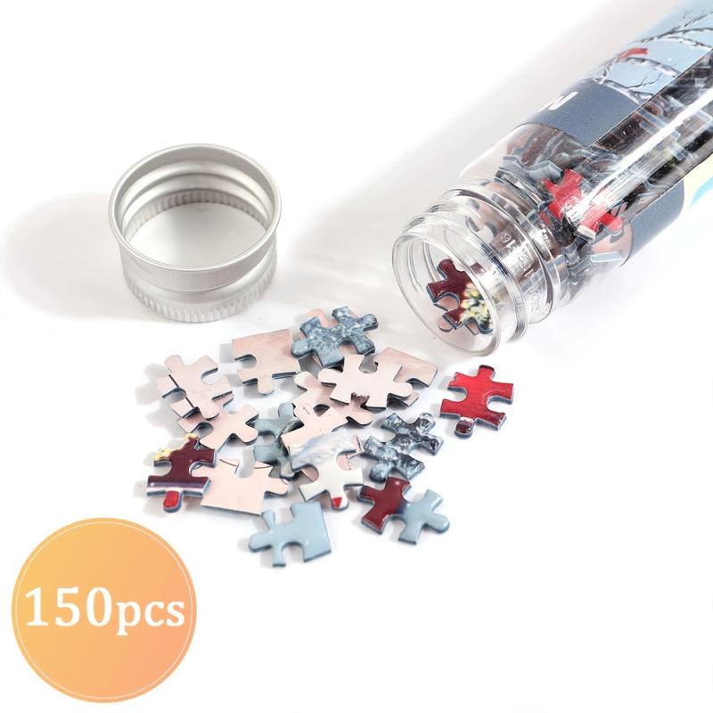 150pc Mini Paper Test Tube Puzzle Jigsaw Educational Decompression