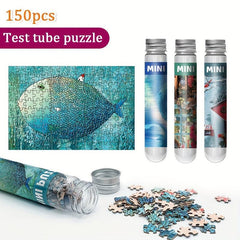 150pc Mini Paper Test Tube Puzzle Jigsaw Educational Decompression