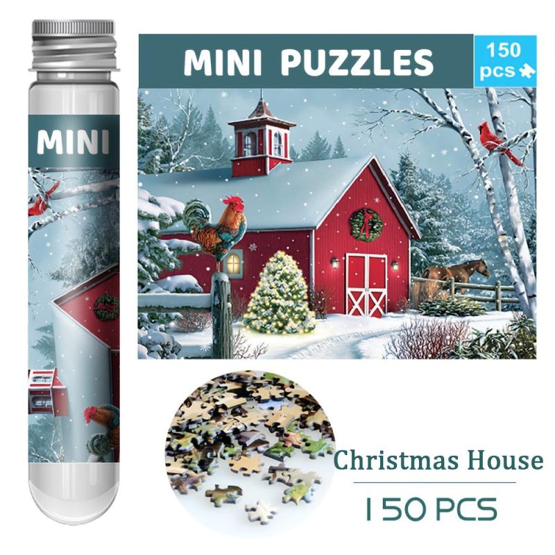 150pc Mini Paper Test Tube Puzzle Jigsaw Educational Decompression