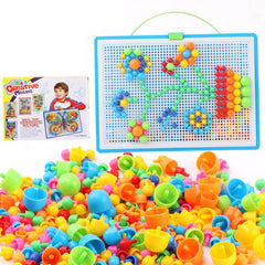Educational Mushroom Nail DIY Toy Set 3D Puzzle Game