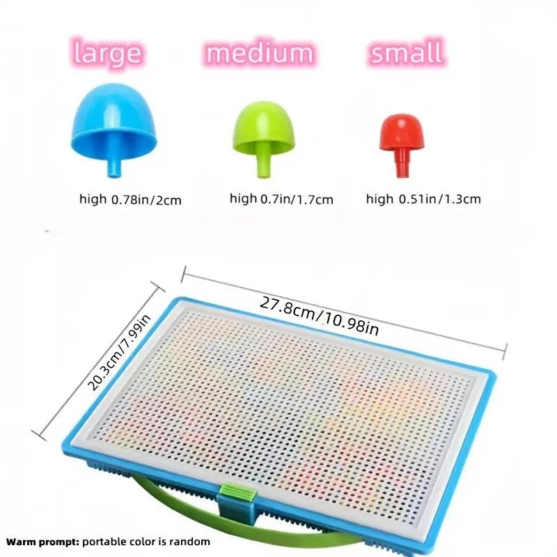 Educational Mushroom Nail DIY Toy Set 3D Puzzle Game